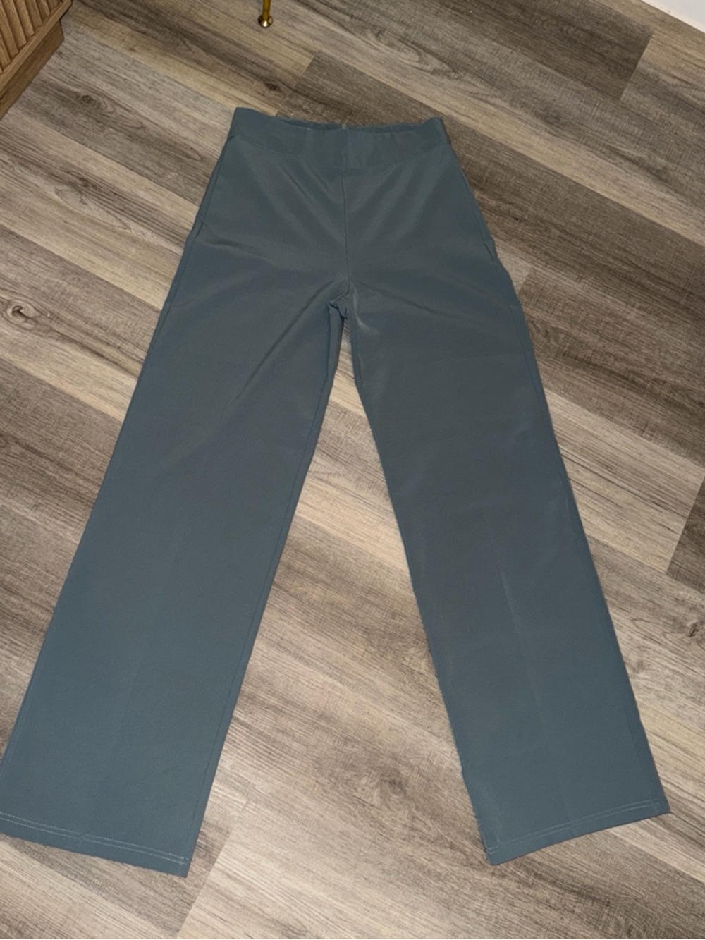 Straight Leg Slate Blue Pants